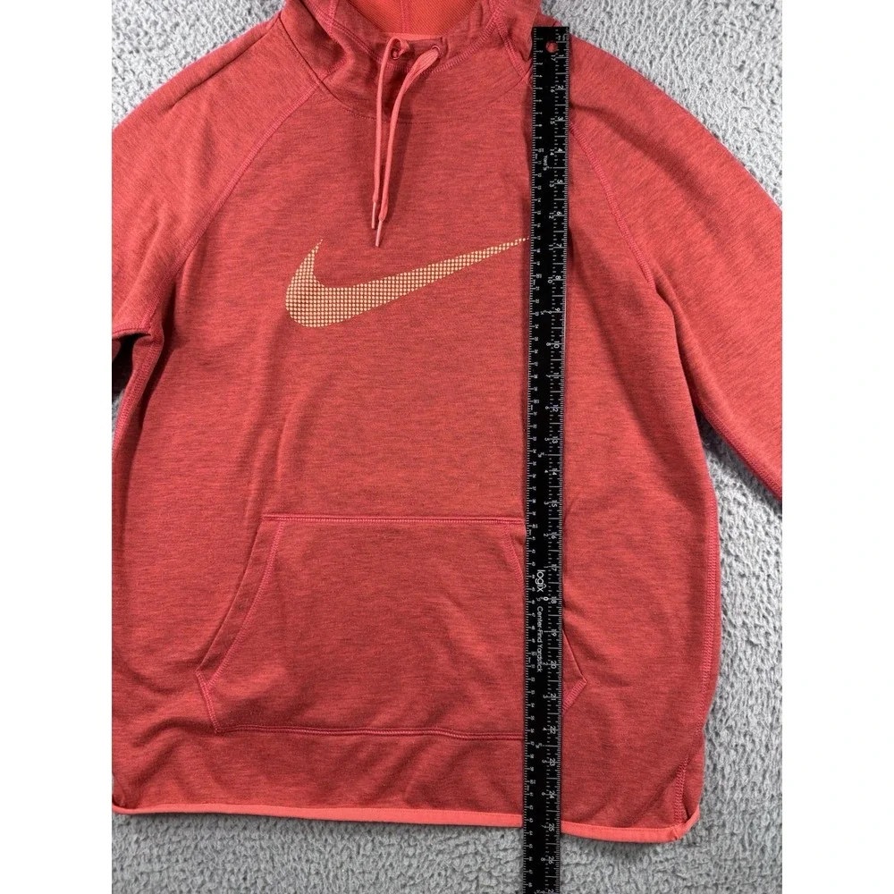 Nike‎ Dri Fit Hoodie Men Large Swoosh Logo Pullover Training Running Thumb Holes